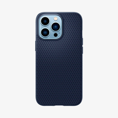 ACS03201 - iPhone 13 Pro Max Case Liquid Air in matte black showing the back